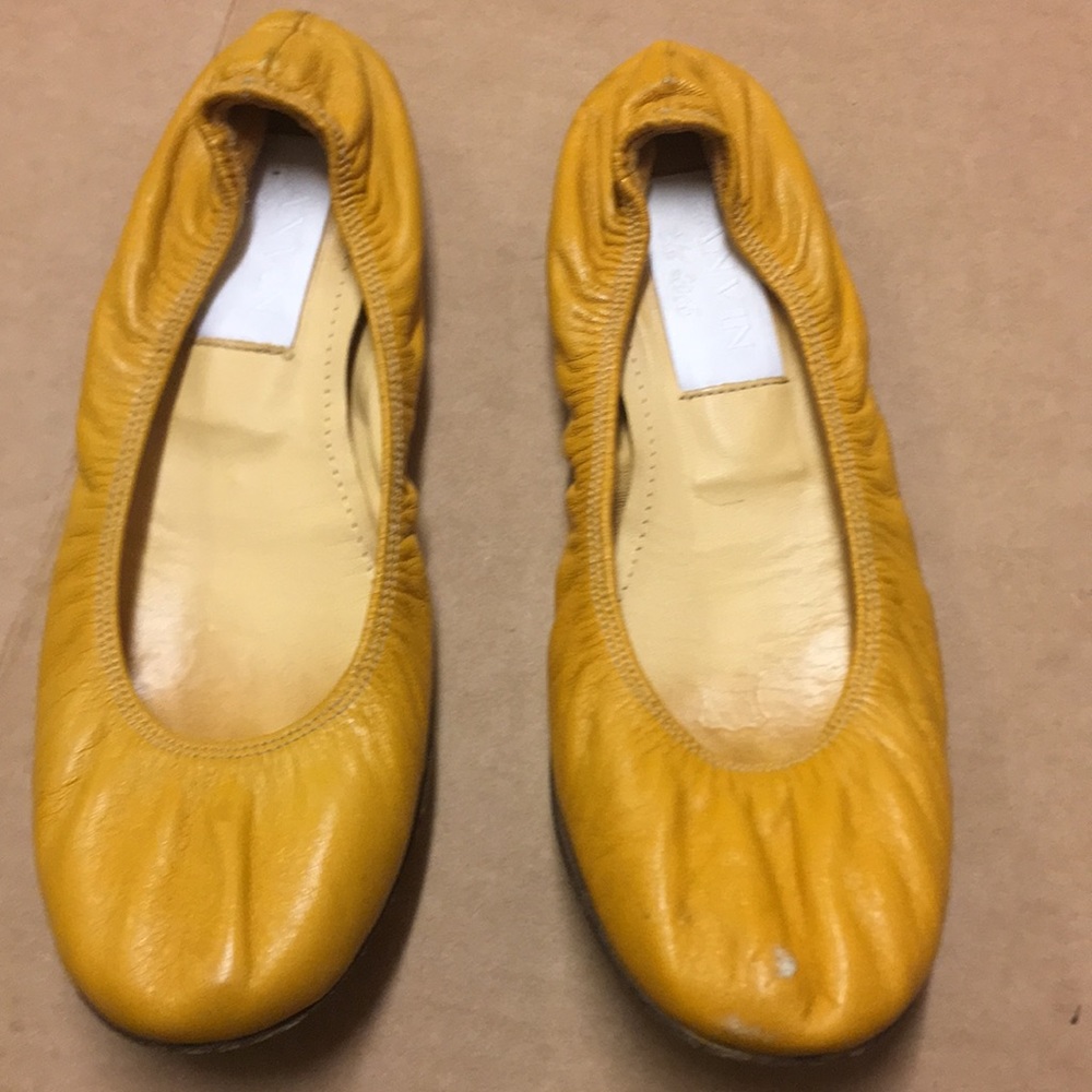Lanvin yellow ballerinas